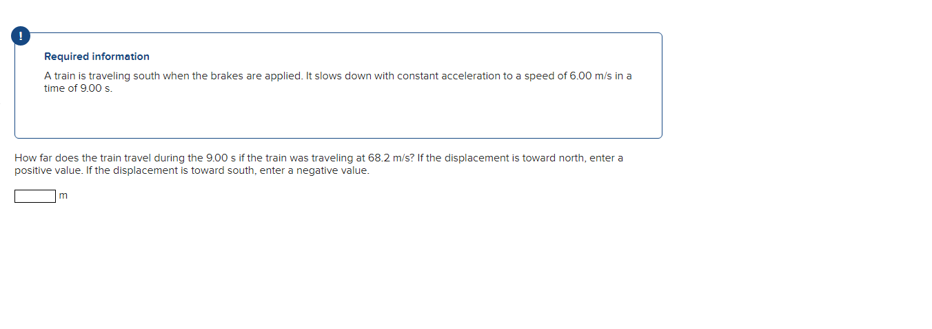 Solved Required information A train is traveling south when | Chegg.com