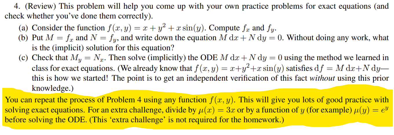 Solved 4. (Review) This problem will help you come up with | Chegg.com