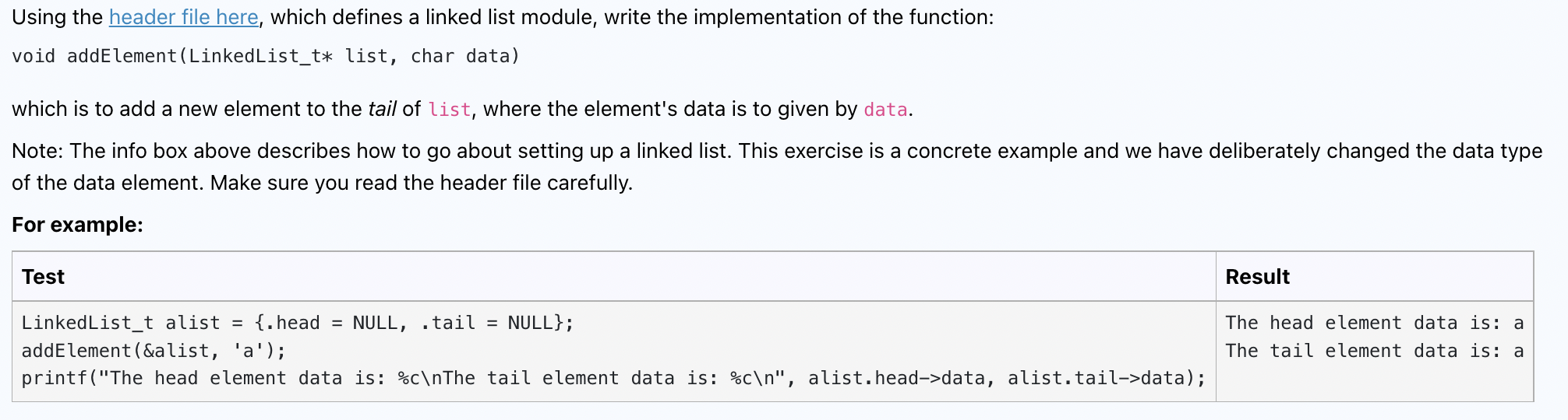 Solved I can't figure out how to add new elements to the end | Chegg.com