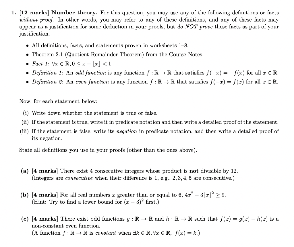 solved additional instructions you may not define your own chegg com