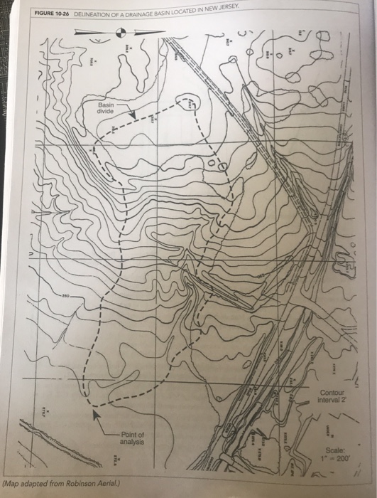 Solved 3. Measure the area of the drainage basin shown in