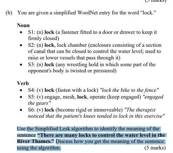 Solved (b) You are given a simplified entry for the