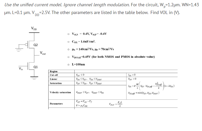 solved-use-the-unified-current-model-ignore-channel-length-chegg