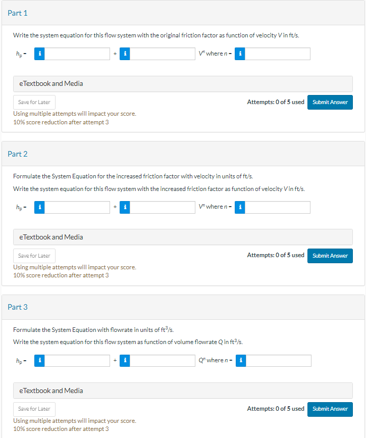 Solved Write the system equation for this flow system with | Chegg.com