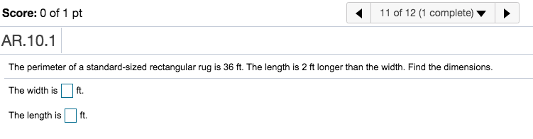 Solved Score: 0 of 1 pt 8 of 12 (1 complete) н AR.9.54 Solve | Chegg.com