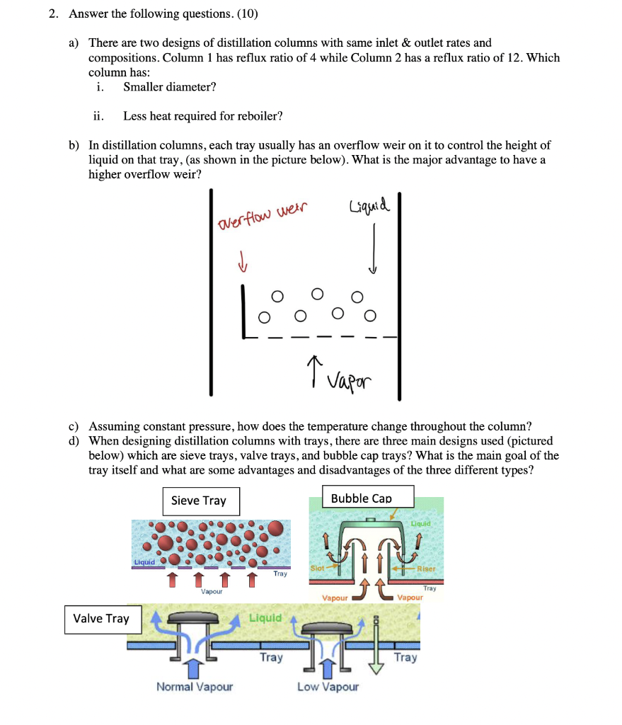 Solved 2. Answer the following questions. (10) a) There are | Chegg.com