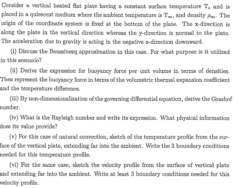 Solved by an EXPERT Consider a vertical heated flat plate having a ...