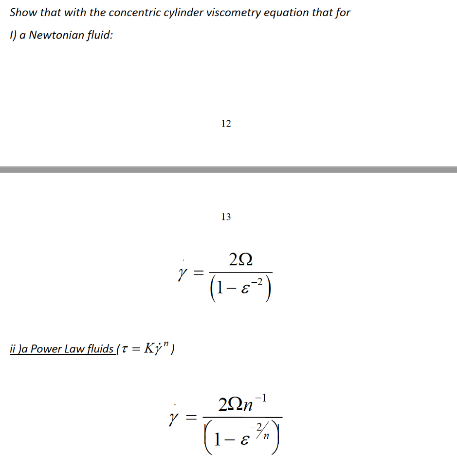 Solved Show that with the concentric cylinder