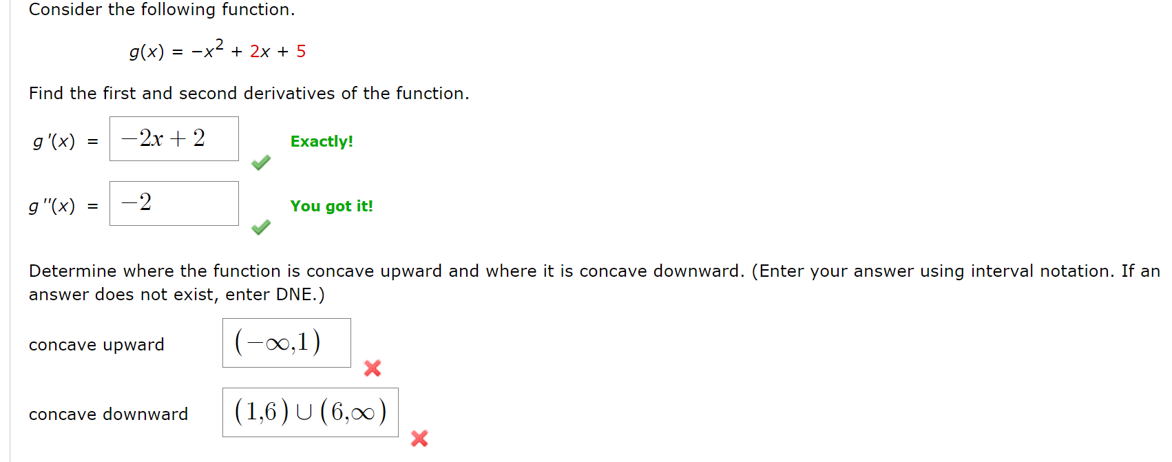 Solved Consider the following function.g(x)=-x2+2x+5Find the | Chegg.com