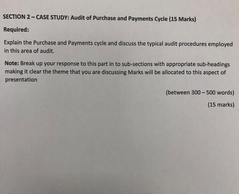 Audit case studies for students picture
