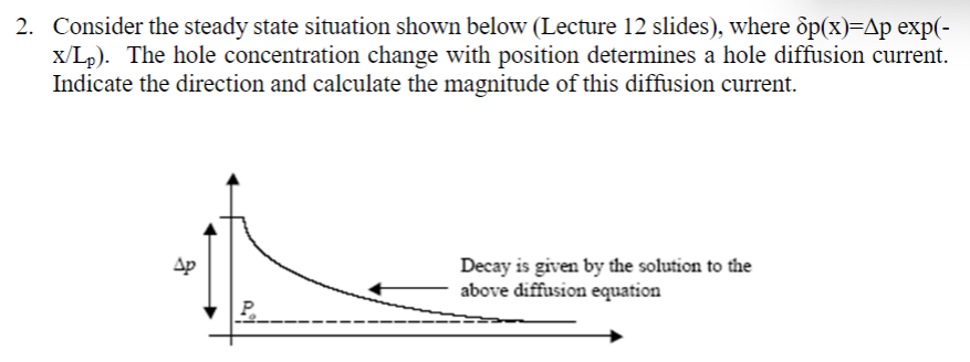 Solved 2. Consider the steady state situation shown below | Chegg.com
