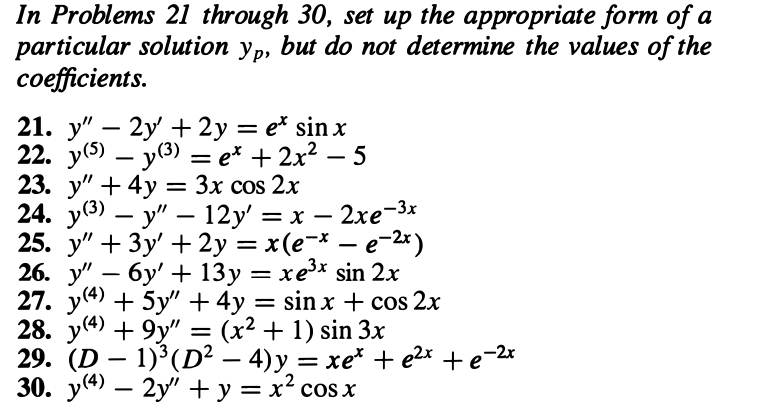 Solved In Problems 21 through 30, set up the appropriate | Chegg.com