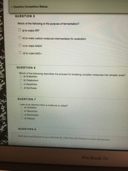Solved Question Completion Status: QUESTION5 Which of the | Chegg.com
