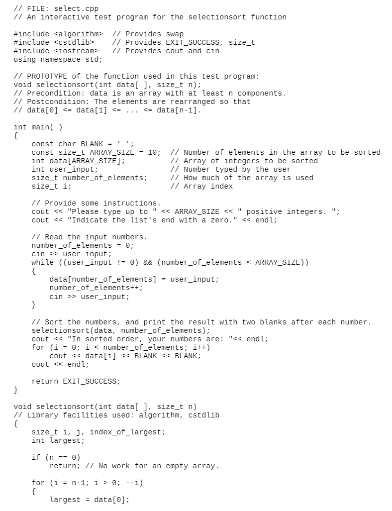 Must write a function for each of the sorting | Chegg.com