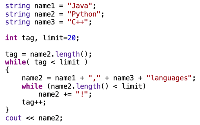 Solved Consider the following program segment. (Please | Chegg.com