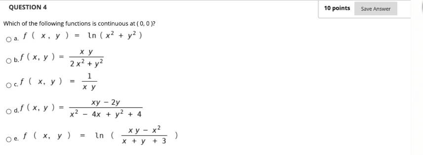 Solved QUESTION 4 10 points Save Answer Which of the | Chegg.com