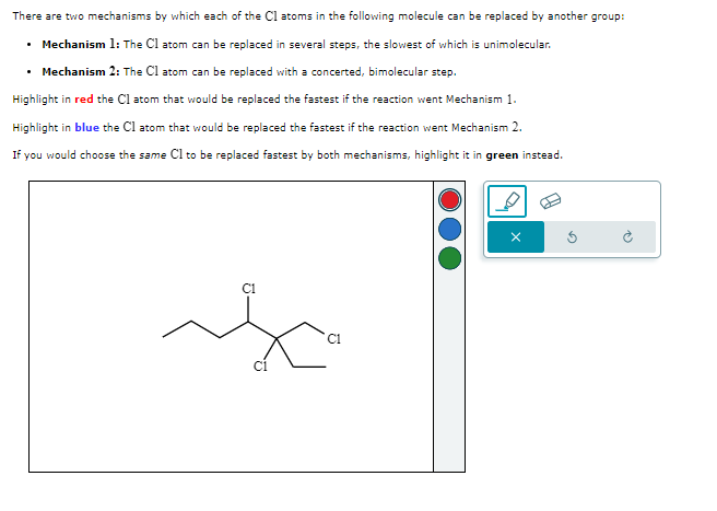 Solved There are two mechanisms by which each of the Cl | Chegg.com