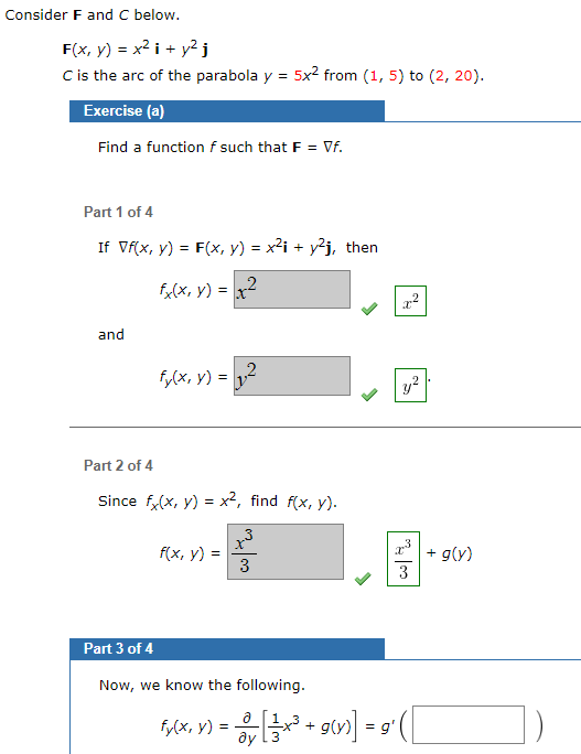 Solved Consider F And C Below F X Y X2 I Y² J Cis The