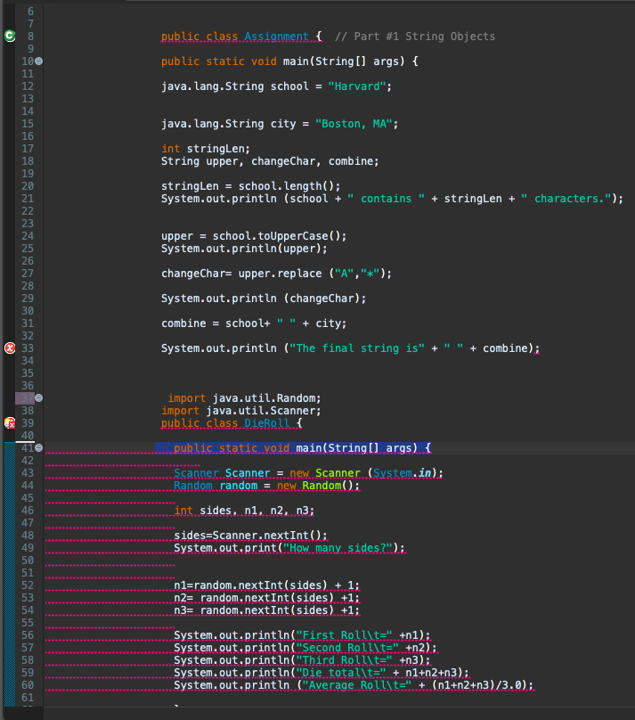 stastics l.a. 19.1 bluej program java