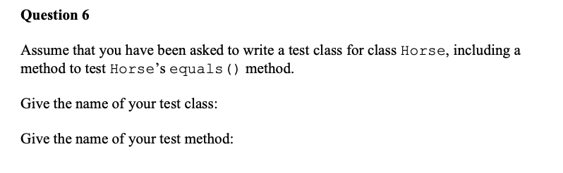 Solved Assume that you have been asked to write a test class | Chegg.com