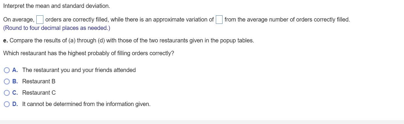 Solved Suppose That You And Two Friends Go To A Restaurant, | Chegg.com