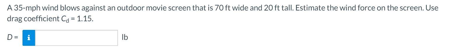 solved-a-35-mph-wind-blows-against-an-outdoor-movie-screen-chegg