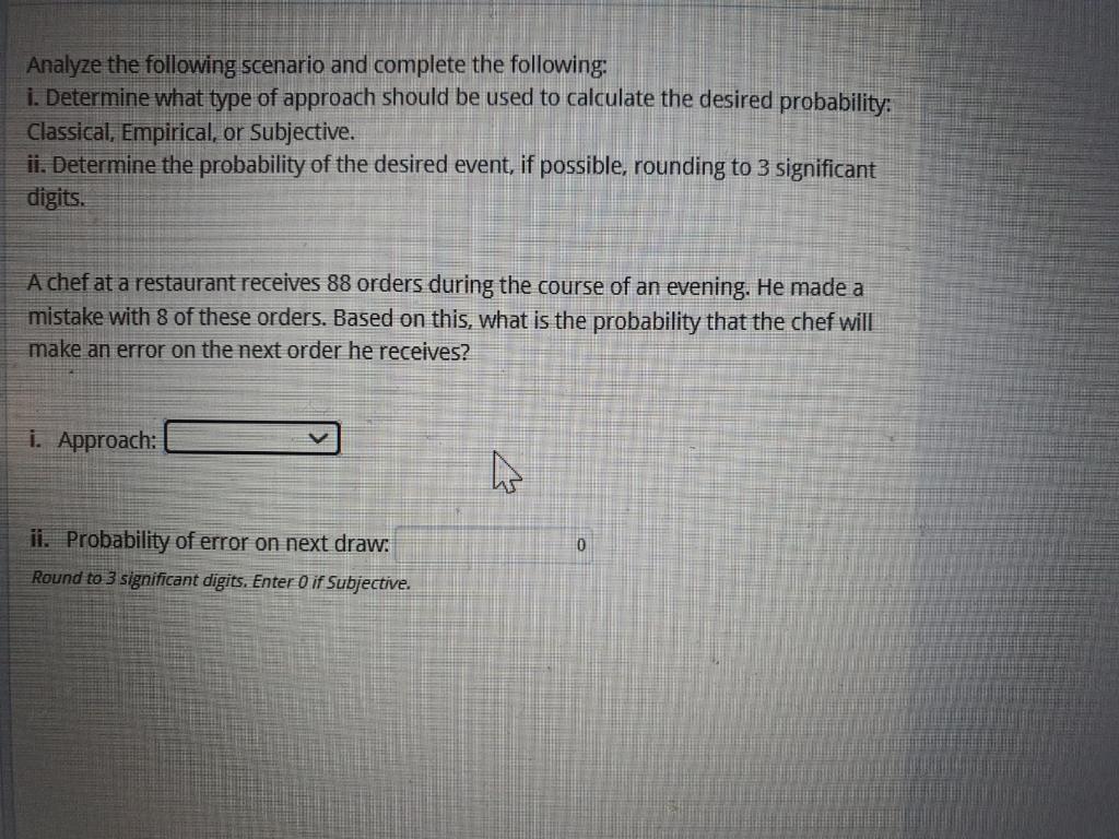 Solved Analyze the following scenario and complete the | Chegg.com