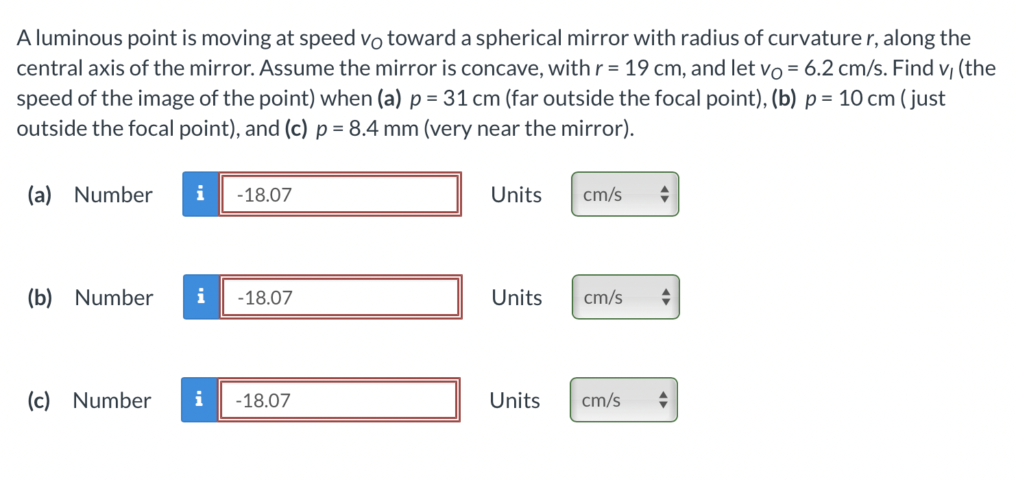 Solved A luminous point is moving at speed vO toward a | Chegg.com