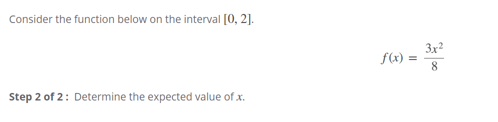 Solved Consider the function below on the interval [0, 2]. | Chegg.com
