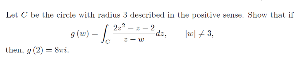 Solved Let C be the circle with radius 3 described in the | Chegg.com