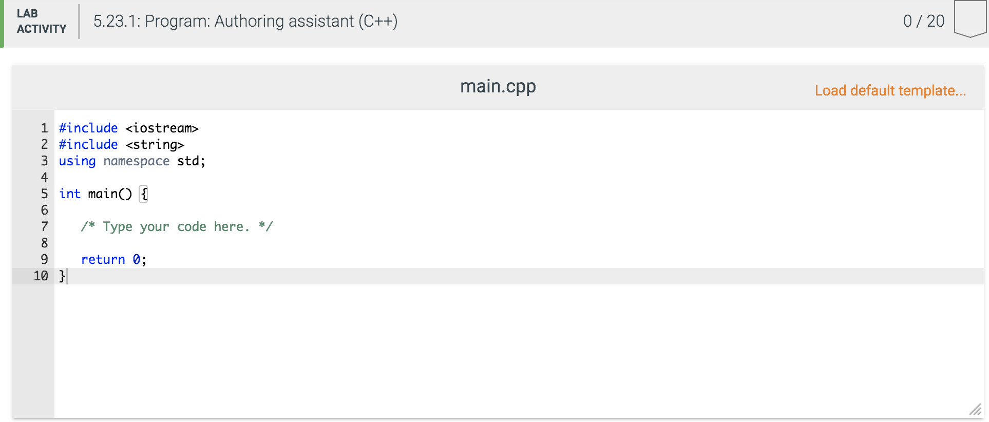 Solved 5.23 Program: Authoring assistant (C++) (1) Prompt | Chegg.com