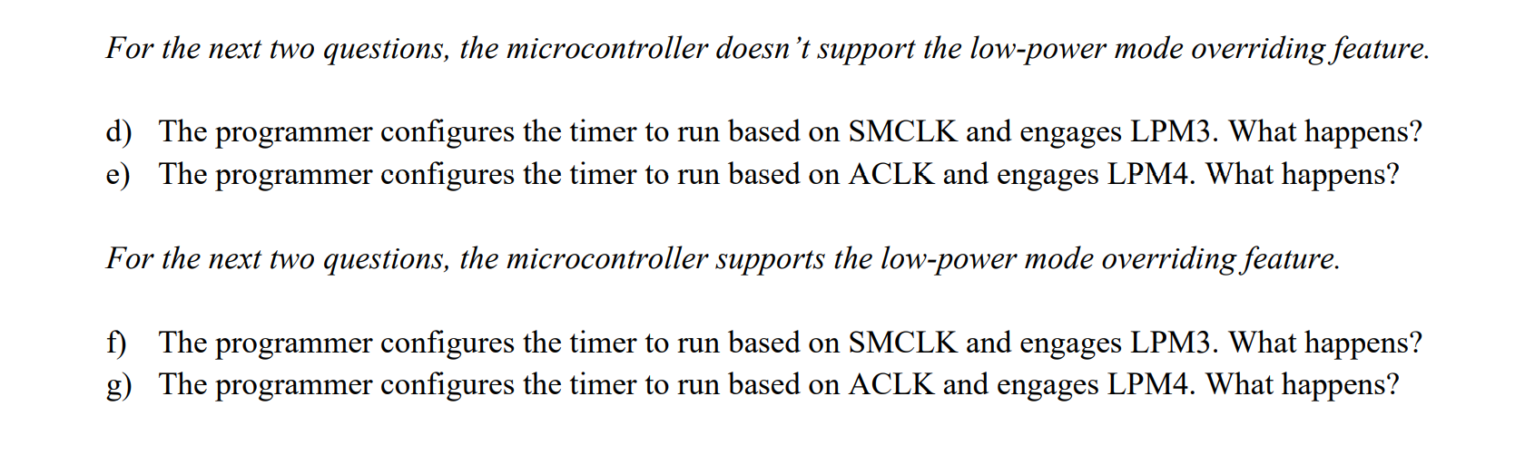 Solved For The Next Two Questions, The Microcontroller | Chegg.com