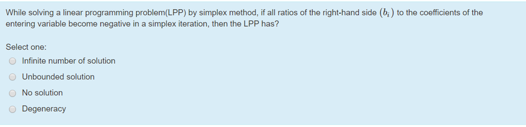 Solved While solving a linear programming problem(LPP) by | Chegg.com