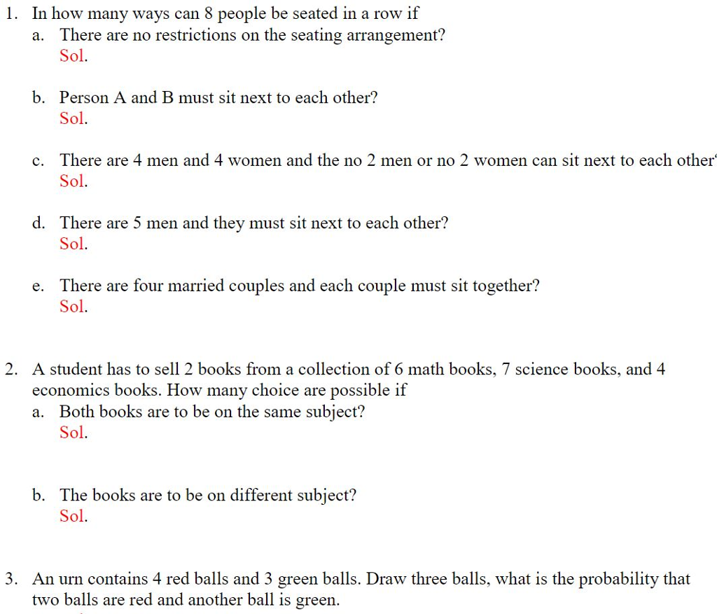 Solved In how many ways can 8 people be seated in a row if Chegg