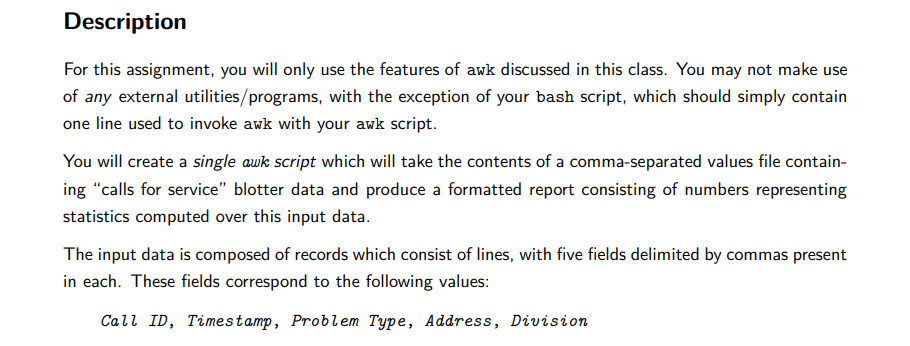 Description For this assignment, you will only use | Chegg.com