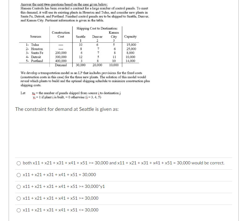 Solved 1 6 5 Answer the next two questions based on the case | Chegg.com