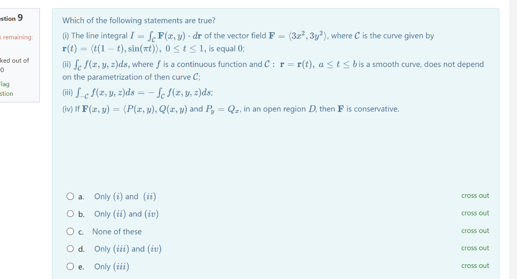 Solved Which of the following statements are true? (i) The | Chegg.com