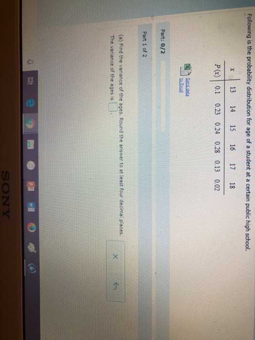 Solved Following is the probability distribution for age of | Chegg.com