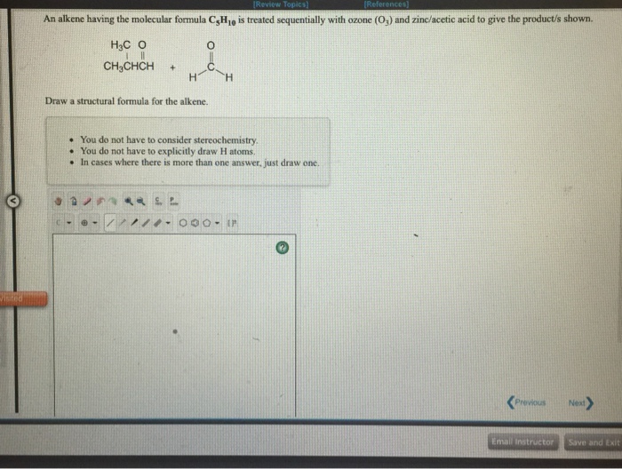 Solved An alkene having the molecular formula C_5H_10 is | Chegg.com