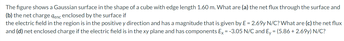 Solved The figure shows a Gaussian surface in the shape of a | Chegg.com