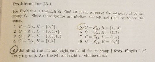 Solved Problems for $3.1 For Problems 1 through 8: Find all | Chegg.com