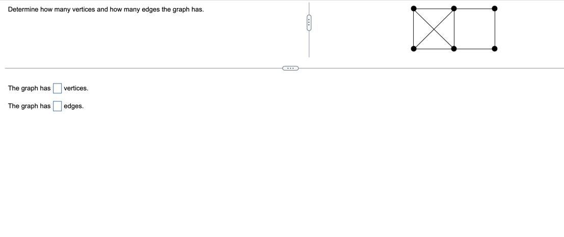 Solved Determine how many vertices and how many edges the | Chegg.com