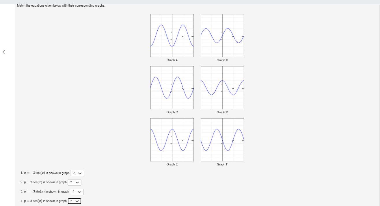 Solved Match the equations given below with their | Chegg.com