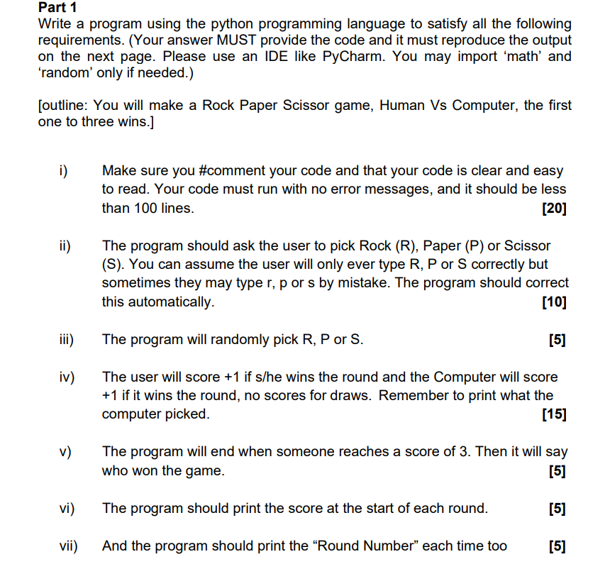 Solved Computer Science Coding Language: - Python (