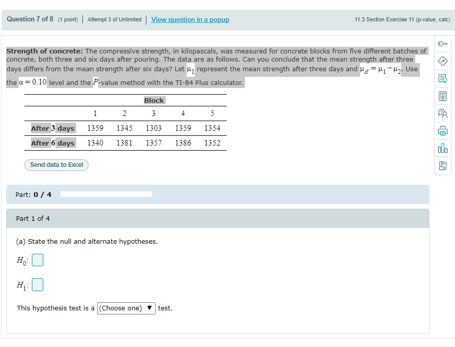 Solved Question 7 of 8 (1 point) | Attempt 3 of Unlimited | | Chegg.com