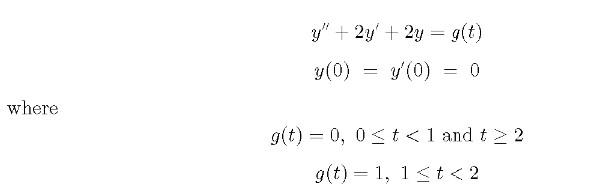 Solved determine the solution of the initial value problem | Chegg.com