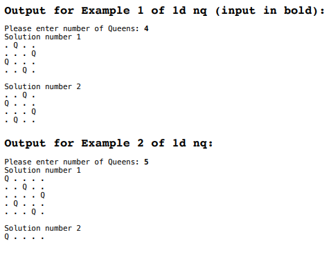 Solved In C++ Please 1 Dimension of N queens problem By the | Chegg.com