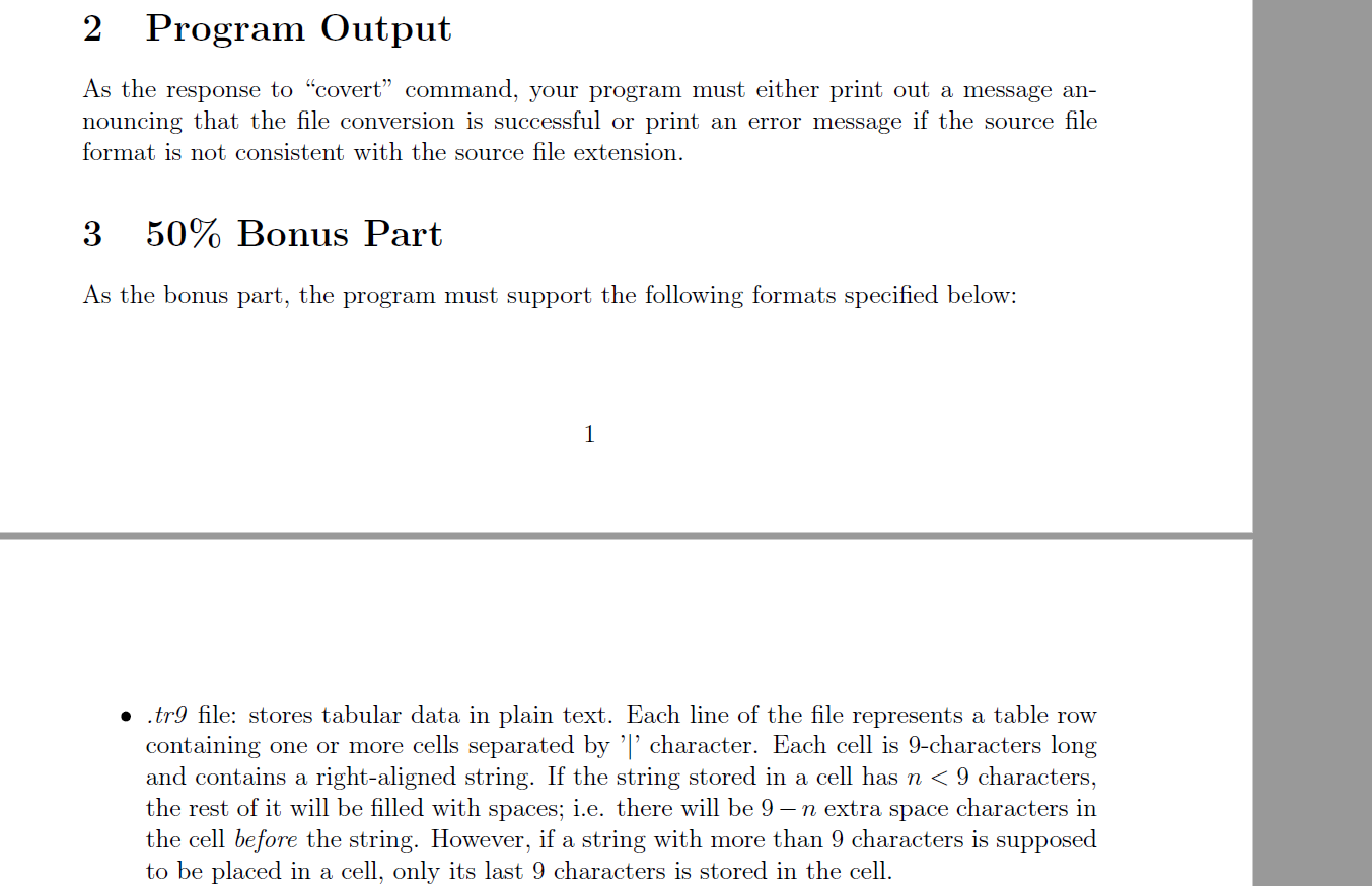 Solved In this assignment, you are asked to write a program | Chegg.com