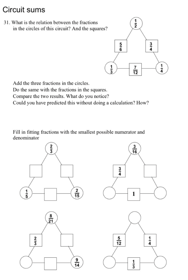 Solved 31. What is the relation between the fractions in the | Chegg.com
