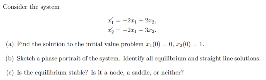 Solved Consider The System X 1 2x1 2x2 X 2 2x1 Chegg Solved Consider The System X 1 2x1 2x2 X 2 2x1 Chegg